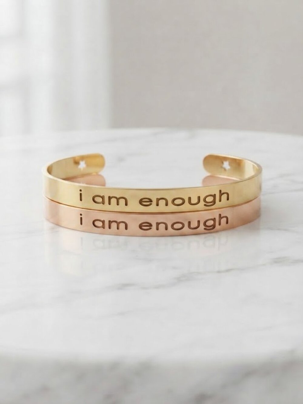 I am Enough Bracelet Set - Motivational Bracelet Set